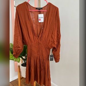 Forever 21 burnt orange dress size S new with tags